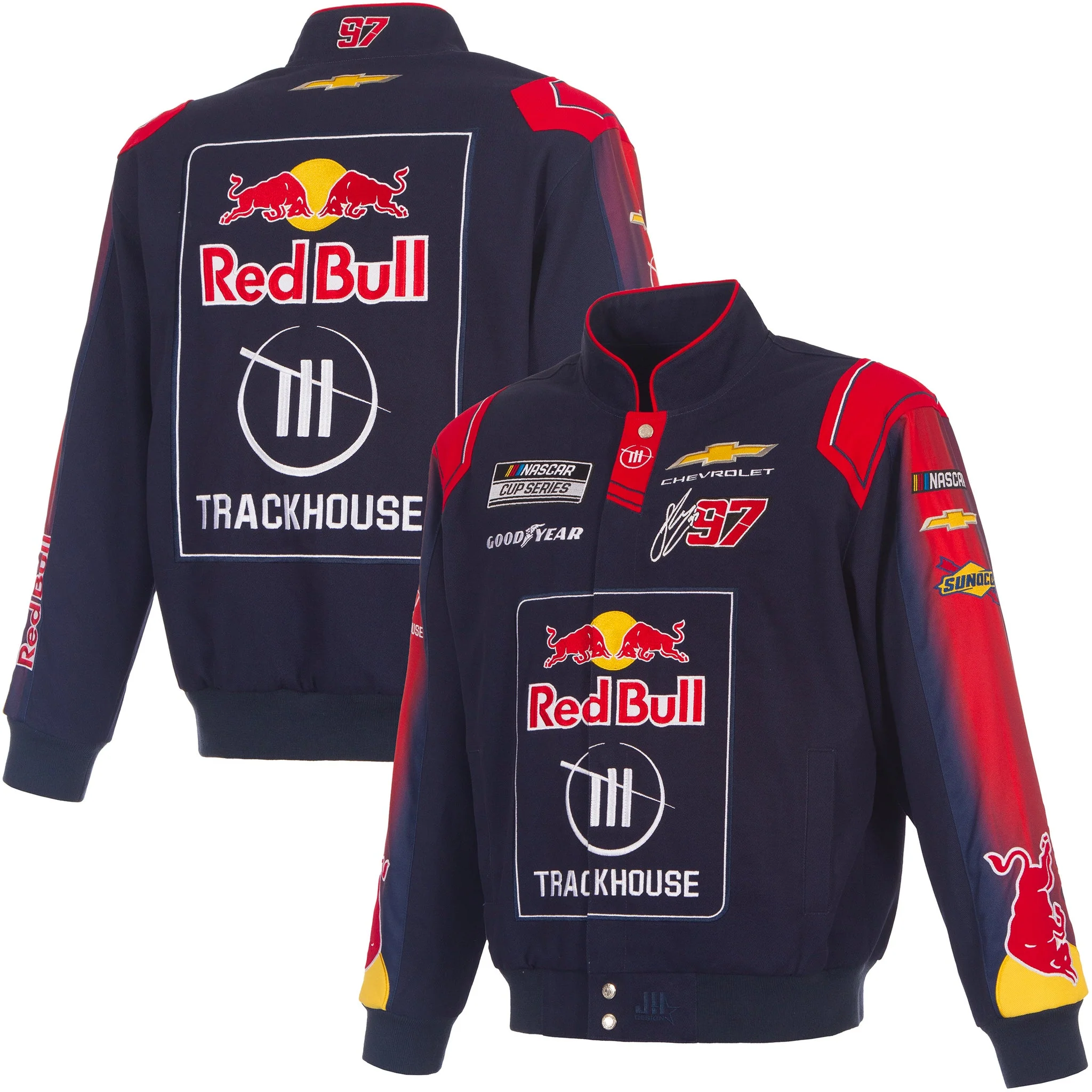 Shane van Gisbergen 2026 Trackhouse Red Bull Full-Snap Twill Racing Jacket