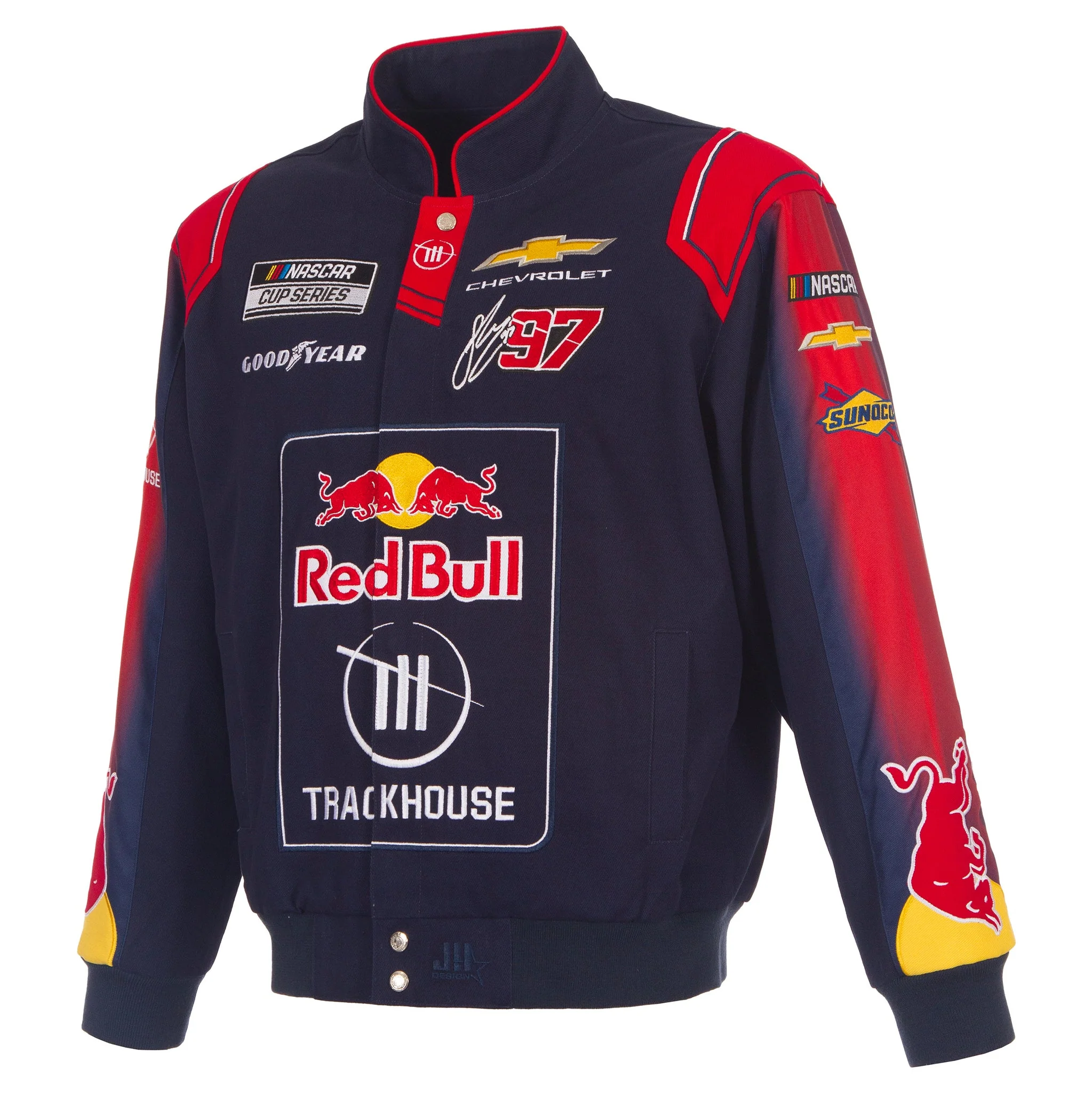 Shane van Gisbergen 2026 Trackhouse Red Bull Full-Snap Twill Racing Jacket - Image 2