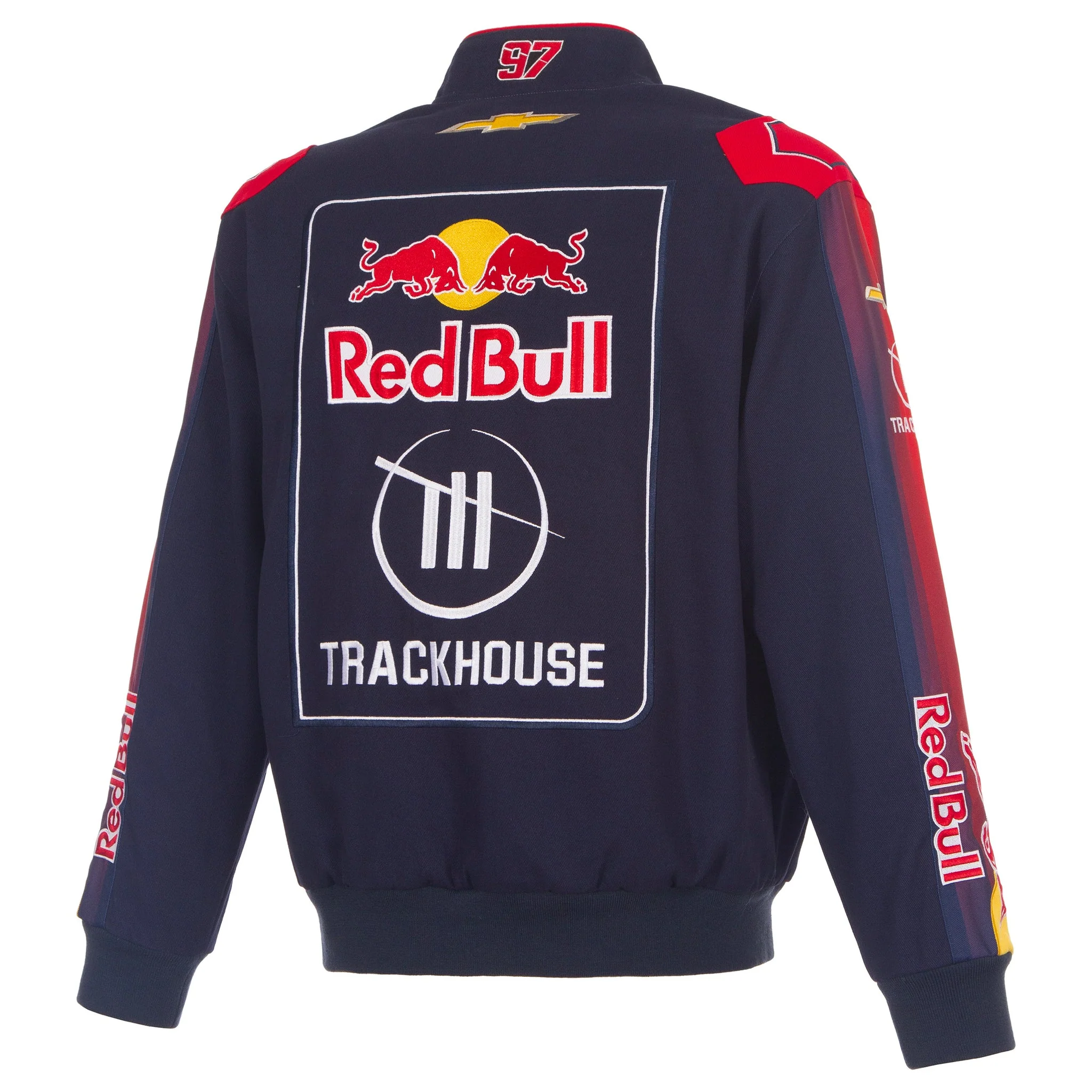 Shane van Gisbergen 2026 Trackhouse Red Bull Full-Snap Twill Racing Jacket - Image 3
