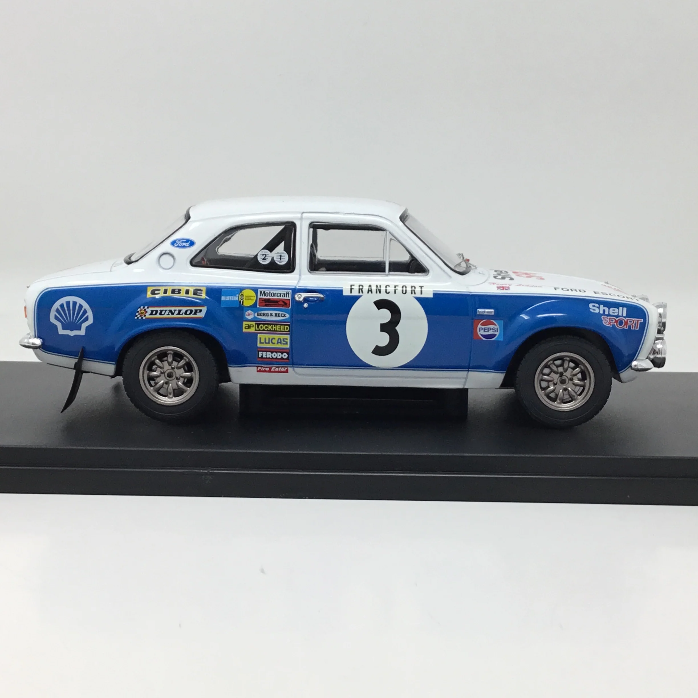 T. Makinen - H. Liddon 1973 Ford Escort MK I RS 1600 #3 Ralleye Monte-Carlo 1:24 Diecast - Image 4
